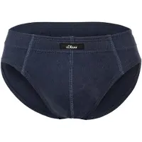 s.Oliver Slip "Slip 7er Pack", Herren, Gr. S, bunt (schwarz, blau, weiß), Obermaterial: 100% Baumwolle CO., Unterhosen Slip