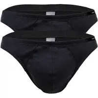 Hom Slip "Slip 2er Pack", Herren, Gr. M, grau, Obermaterial: 100% Baumwolle CO., Unterhosen Slip