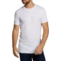 Bamboo Basics T-Shirt "T-Shirt RUBEN 6er Pack", Herren, Gr. S, weiß, Obermaterial: 68% Viskose CV. 28% Baumwolle CO. 4% Elasthan EL., Shirts T-Shirt