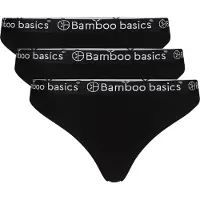 Bamboo Basics String "String EMMA 3er Pack", Damen, Gr. M, schwarz, Obermaterial: 68% Viskose CV. 28% Baumwolle CO. 4% Elasthan EL., Unterhosen String