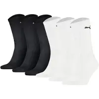 Puma Unisex Sportsocken, 6er Pack - Tennissocken, Crew Sport Socken, einfarbig (2x 3 Paar)