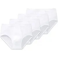 Schiesser Herren Slip mit Eingriff, 4er Pack - Original Classics, Doppelripp, Baumwolle
