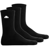 Ellesse Sneakersocken "Socken ALACRE Crew Socks 3er Pack", Damen, Gr. 41-46, schwarz, Obermaterial: 68% Baumwolle CO. 16% Polyester PES. 14% Polyamid PA. 2% Elasthan EL., Socken Sneakersocken