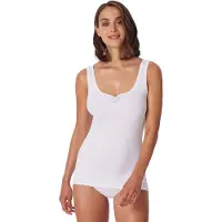 Schiesser Unterhemd "Unterhemd Cotton Essentials 4P 4er Pack", Damen, Gr. XL, N-Gr, weiß, Obermaterial: 100% Baumwolle CO., Unterhemden Unterhemd