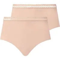 Chantelle Slip "Slip Taillen Slip Cozy Chic 2P 2er Pack", Damen, Gr. XL, beige (nude), Obermaterial: 80% Modal CMD. 20% Elasthan EL., Unterhosen Slip