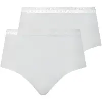 Chantelle Slip "Slip Taillen Slip Cozy Chic 2P 2er Pack", Damen, Gr. XL, weiß, Obermaterial: 80% Modal CMD. 20% Elasthan EL., Unterhosen Slip
