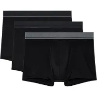 Hom Boxershorts "Boxershort Leonard 2 3er Pack", Herren, Gr. S, schwarz, Obermaterial: 95% Baumwolle CO. 5% Elasthan EL., Unterhosen Boxershorts