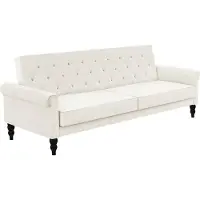 Notio Living Schlafsofa "Tyne", beige (creme), B:222cm H:82cm T:83cm, 100% Polyester, Sofas, Schlafsofa