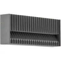 LUCANDE LED Aussenwandleuchte Tavion , schwarz, Aluminium, Modern, LED Wandleuchte außen