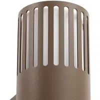 LINDBY Außenwandleuchte Lurinda, 2-flg., braun, Ø10 cm, IP44