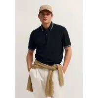 Bugatti Poloshirt , Herren, Gr. 4XL, schwarz (390, dunkelblau), 100% Baumwolle, unifarben, normal, ohne Ausschnitt, Shirts Poloshirt, Modern Fit aus reiner Baumwolle