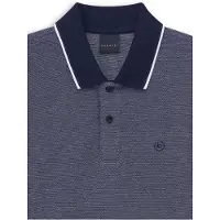 Bugatti Poloshirt , Herren, Gr. XL, blau (390, marine), 100% Baumwolle, unifarben, normal, ohne Ausschnitt, Shirts Poloshirt, Modern Fit mit dezenter Stickerei
