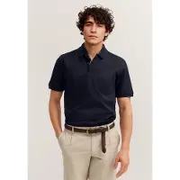 Bugatti Poloshirt , Herren, Gr. 3XL, schwarz (390, marine), 100% Baumwolle, unifarben, normal, ohne Ausschnitt, Shirts Poloshirt, dezent elegant