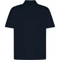 Bugatti Poloshirt , Herren, Gr. 4XL, schwarz (390, marine), 50% Baumwolle, 50% Polyester, unifarben, normal, ohne Ausschnitt, Shirts Poloshirt, Modern Fit aus einem Baumwollmix