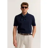 Bugatti T-Shirt , Herren, Gr. M, blau (390, marine), 100% Baumwolle, unifarben, normal, Rundhals, Shirts T-Shirt, mit einer eleganten Struktur