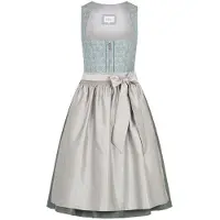 Nübler Dirndl NÜBLER "Midi Dirndl Efia", Damen, Gr. 48, EURO, blau, Obermaterial: 100% Polyester PES., Kleider Dirndl