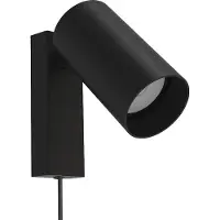 Euluna Wandstrahler Mono I mit Stecker schwarz