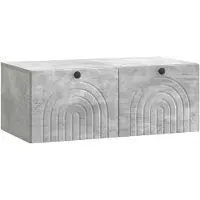 vidaXL Wandmontierter TV-Schrank Betongrau 78,5 x 41 x 30 cm