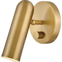 HINKLEY Wandlampe Dax, dimmbar, messing / gold, für Wohn- / Esszimmer, Metall, Modern, LED Wandleuchte, Wandlampe Innen