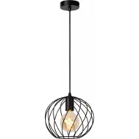 Lucide Hängeleuchte Danza, einflammig, Ø 25 cm, schwarz