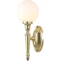 Elstead Lighting Elstead Dryden LED Wandleuchte G9 35cm Poliertes Messing IP44