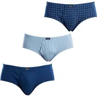 Abanderado 3er-Pack Herren Essenzielle Bedruckte Slips mit Öffnung A0090