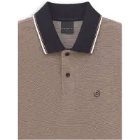 Bugatti Poloshirt , Herren, Gr. L, beige (40, beige), 100% Baumwolle, unifarben, normal, ohne Ausschnitt, Shirts Poloshirt, Modern Fit mit dezenter Stickerei