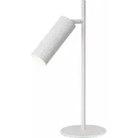 Lucide Tischlampe Clubs, Kopf dreh- und schwenkbar, weiß