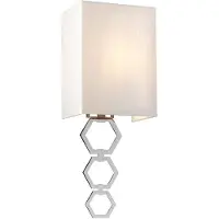 Elstead Lighting Elstead Ria Wandleuchte E27 Small Poliertes Chrom Elfenbeinfarbe