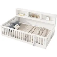 OKWISH Couchtisch Wohnzimmertisch mit Farbkontrast-Design,Beistellschrank mit Schiebeplatte und 1 Schublade,schwarz+weiß