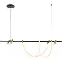 Zuma Line LED-Pendelleuchte 5000 lm 3000+4000+6000K Schwarzgold BALBO 2200277L