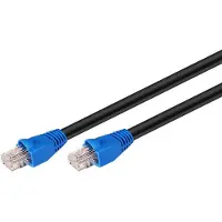 Danicom CAT6 Kabel für den Aussenbereich UTP – 10 Meter – Schwarz - 100% Kupfer
