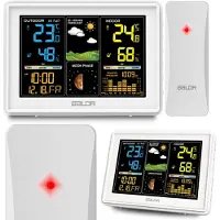 Baldr Wetterstation mit Display BD-907 weiß