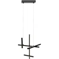 Maxkomfort GmbH Hängeleuchte LED SOHO, schwarz, 27W, warmweiß, 1728lm, Aluminium, Maße: 230x45,5x45,5cm, IP20, Maxlight