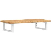 Syfax Waschtischplatte mit Halterung Stahl und Massivholz Eiche