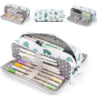 OEM Großes 3-fach Etui für Kinder und Teenager, Cactus Design