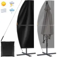 OEM Wasserdichte Sonnenschirmabdeckung, Heavy Duty Oxford, Wind- und UV-Schutz, 205x48x25cm