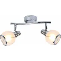 REALITY IMPORT Deckenleuchte Megan, verchromt, 2xE14, 40W, Metall, Abmessungen: 16x32x9 cm, IP20, Marke: Reality