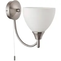 ENDON Kinkiet mit Schalter, ALTON, verchromt, satiniert, 1xE14, 15W, Metall, Abmessungen: 18x12,5x18,5 cm, IP20,