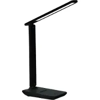 Milagro Moderne schwarze USB-Schreibtischlampe, LED 5W POST mit variabler Farbe