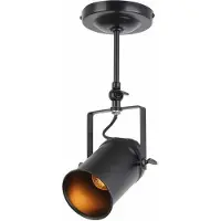REALITY IMPORT Deckenleuchte Gemma, schwarz, 1xE27, 40W, Metall, Abmessungen: 39x12x12 cm, IP20, Marke: Reality