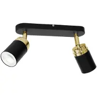 Luminex Moderne Deckenleuchte in Schwarz und Gold