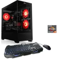 CSL PC "AeroVision V24357", schwarz, Microsoft Windows 11 Home (64 Bit), GeForce RTX 3050, 16 GB RAM 500 GB SSD, Desktop-PCs, PC