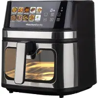 Melchioni GAIA PLUS 8L Einzelbild Eigenständig 2200 W Heißluftfritteuse Schwarz