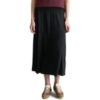 Marc O'Polo Jerseyrock DENIM, Damen, Gr. XS, schwarz, Web, Obermaterial: 97% Viskose, 3% Elasthan, ausgestellt ca. Mitte Wade, Röcke Jerseyrock, aus LENZING ECOVERO, ausgestellt