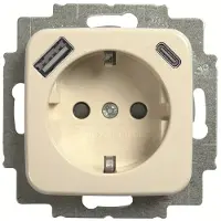 ABB AG BUSCH JAEGER SCHUKO Steckdose USB-A+C 20 EUCB2USBAC-212