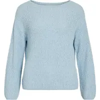 Vila Visummi U-boot-ausschnitt Strickpullover