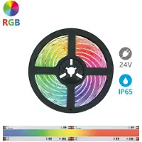Alcapower COB LED-Streifen 5m RGB 24V 15W/m IP65 840 LED/m Hohe Lichtausbeute für professionelle Deko-Beleuchtung Innen & Außen