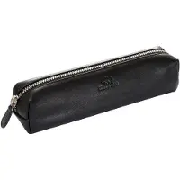 OEM Leder-Etui für Geschäftspennen, schwarz, mit Reißverschluss