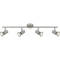 REALITY IMPORT Deckenleuchte Emina 2, satiniert verchromt, 4xGU10, 50W pro Fassung, Metall, Abmessungen: 12x67x12 cm, IP20, Marke: Reality